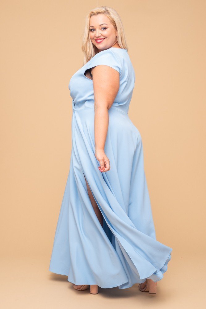 Błękitna Sukienka LOREDANA 